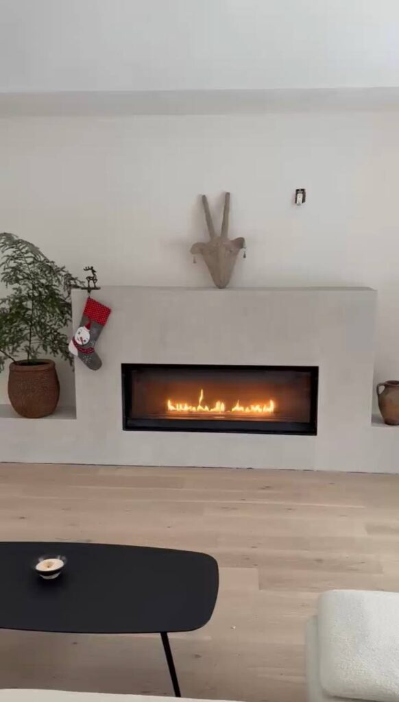 Decorative microcement feature wall
